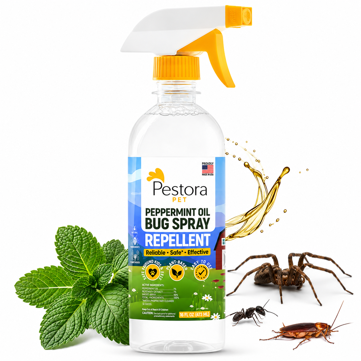 Pet Peppermint Oil Bug Spray