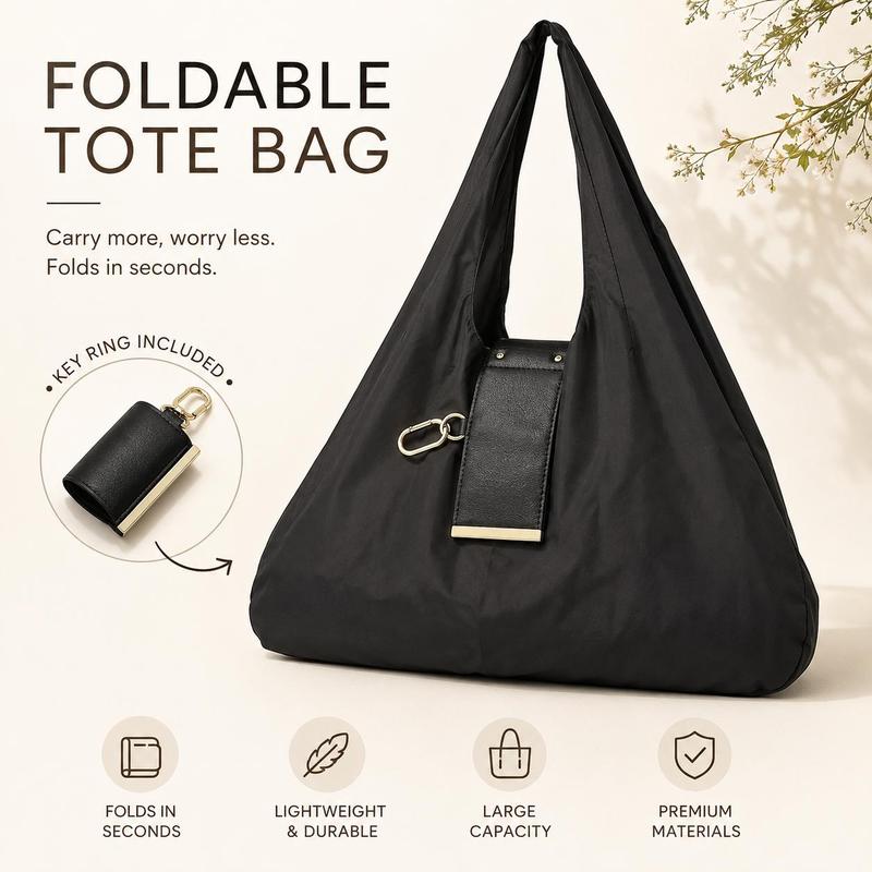 Foldable Keychain Tote Bag