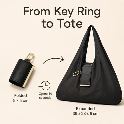 Foldable Keychain Tote Bag