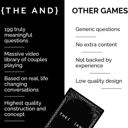 {THE AND} Couples Edition Card Game