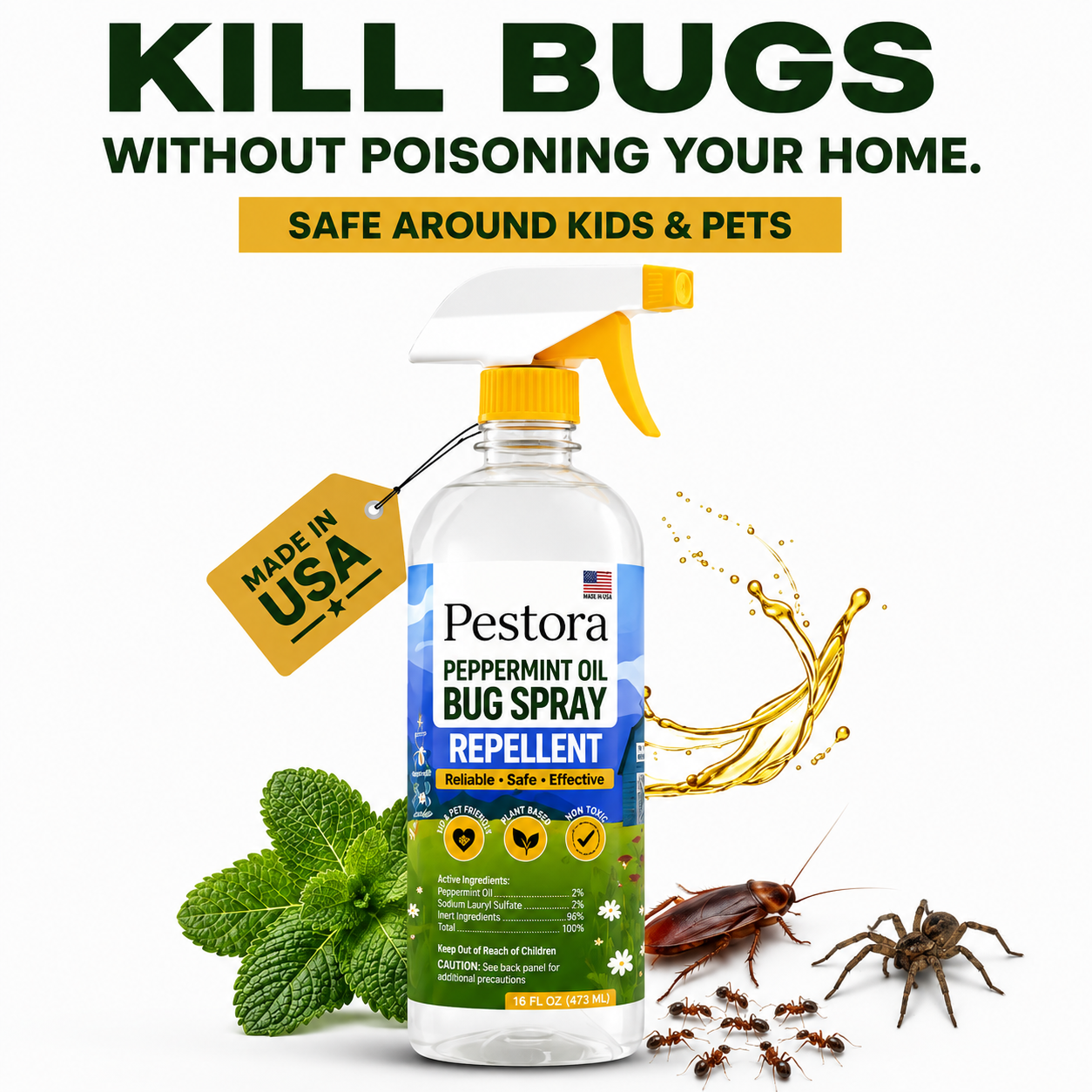 Pet Peppermint Oil Bug Spray
